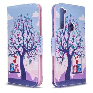 For Xiaomi Redmi Note 8T Colored Drawing Pattern Horizontal Flip Leather Case with Holder & Card Slots & Wallet(Tree)