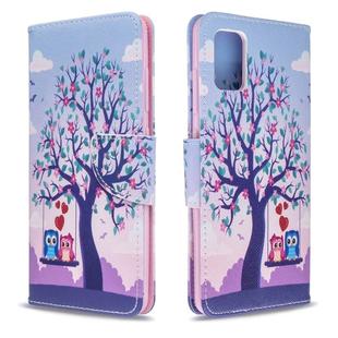 For Galaxy A51 Colored Drawing Pattern Horizontal Flip Leather Case with Holder & Card Slots & Wallet(Tree)