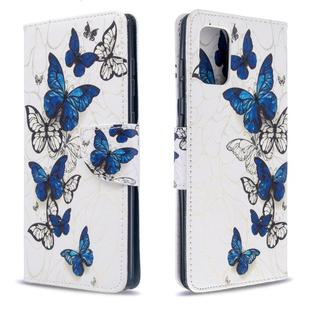 For Galaxy A71 Colored Drawing Pattern Horizontal Flip Leather Case with Holder & Card Slots & Wallet(Butterfly Swarm)