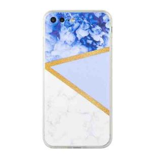 Stitching Marble TPU Phone Case For iPhone 8 Plus / 7 Plus(Purple)