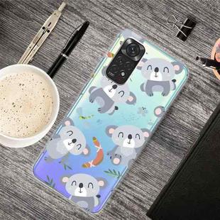 For Xiaomi Redmi Note 11 Global / Note 11S Painted Transparent TPU Phone Case(Koala)