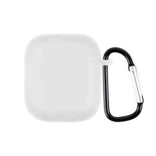 For Realme Buds Air Neo TWS Silicone Earphone Protective Case with Hook(White)