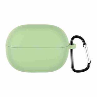 For Xiaomi Redmi Buds 3 Lite Silicone Earphone Protective Case with Hook(Matcha Green)