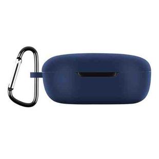For Xiaomi Redmi Buds 4 Lite Silicone Earphone Protective Case with Hook (Midnight Blue)