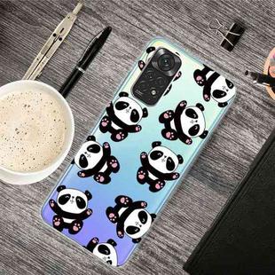 For Xiaomi Redmi Note 11 Pro 4G / 5G Global Painted Transparent TPU Phone Case(Hug Panda)