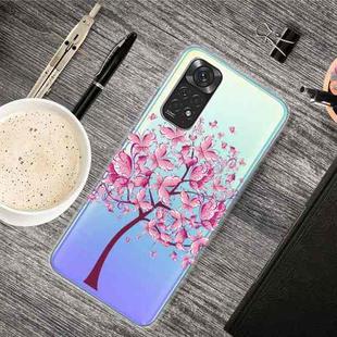 For Xiaomi Redmi Note 11 Pro 4G / 5G Global Painted Transparent TPU Phone Case(Butterfly Tree)