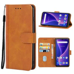 Leather Phone Case For Blackview Oscal C60(Brown)