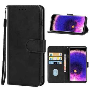 Leather Phone Case For OPPO Find X5 Pro(Black)