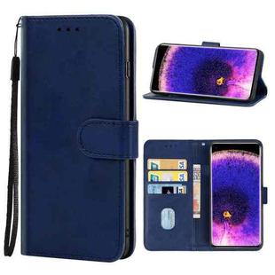 Leather Phone Case For OPPO Find X5 Pro(Blue)