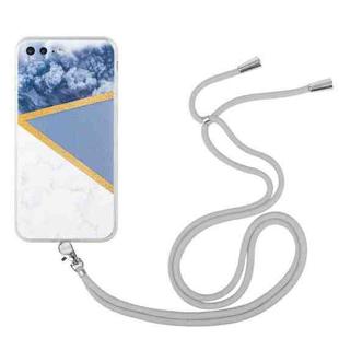 Lanyard Stitching Marble TPU Case For iPhone 7 Plus / 8 Plus(Grey)