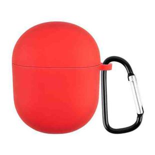 For Boat Airdopes 381 Silicone Earphone Protective Case with Hook(Red)