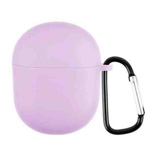 For Boat Airdopes 381 Silicone Earphone Protective Case with Hook(Purple)