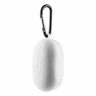 For Boat Airdopes 441 Silicone Earphone Protective Case with Hook(White)