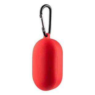 For Boat Airdopes 441 Silicone Earphone Protective Case with Hook(Red)