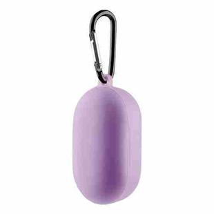 For Boat Airdopes 441 Silicone Earphone Protective Case with Hook(Purple)