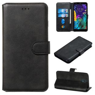 For LG K30 (2019) Classic Calf Texture Horizontal Flip PU Leather Case, with Holder & Card Slots & Wallet(Black)