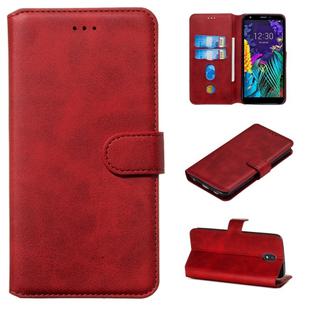 For LG K30 (2019) Classic Calf Texture Horizontal Flip PU Leather Case, with Holder & Card Slots & Wallet(Red)