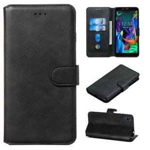 For LG K20 (2019) Classic Calf Texture Horizontal Flip PU Leather Case, with Holder & Card Slots & Wallet(Black)