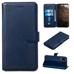 For Motorola MOTO G8 / P40 Power / One Action Classic Calf Texture Horizontal Flip PU Leather Case, with Holder & Card Slots & Wallet(Blue)