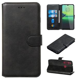 For Motorola Moto G8 Play / One Macro Classic Calf Texture Horizontal Flip PU Leather Case, with Holder & Card Slots & Wallet(Black)