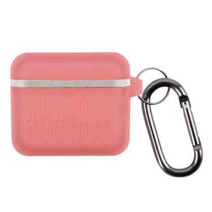 Suitcase Silicone Earphone Protective Case with Hook For Airpods 3(Cherry Blossom Pink)