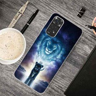 For Xiaomi Redmi Note 11 Global / Note 11S Painted Transparent TPU Phone Case(The Lion King)