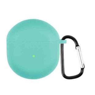 For OnePlus Buds TWS Silicone Earphone Protective Case with Hook(Mint Green)