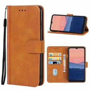 Leather Phone Case For Nokia C21(Brown)