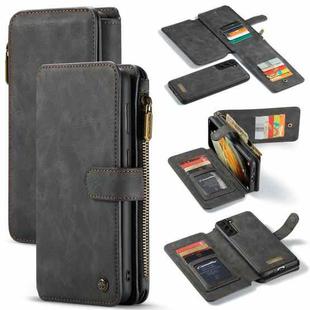 For Samsung Galaxy S21 5G CaseMe-007 Detachable Multifunctional Leather Phone Case(Black)
