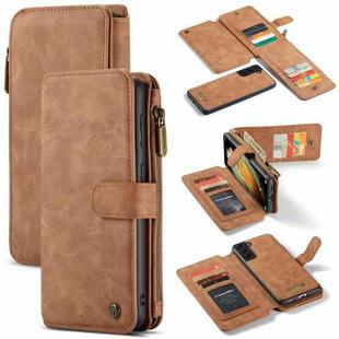 For Samsung Galaxy S21+ 5G CaseMe-007 Detachable Multifunctional Leather Phone Case(Brown)