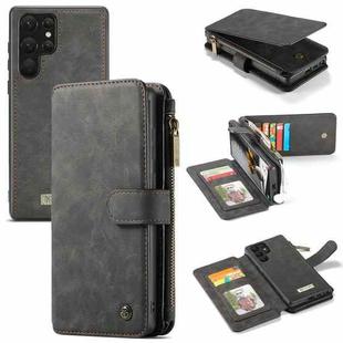 For Samsung Galaxy S22 Ultra 5G CaseMe-007 Detachable Multifunctional Leather Phone Case(Black)
