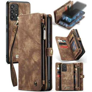 For Samsung Galaxy A53 5G CaseMe-008 Detachable Multifunctional Horizontal Flip Leather Case(Brown)