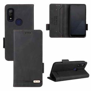 For Fujitsu Arrows WE F-51B Magnetic Clasp Leather Phone Case(Black)