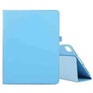 For iPad Pro 11 2022 / 2021 / 2020 / 2018 Litchi Texture Solid Color Leather Tablet Case(Sky Blue)