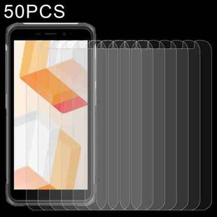 50 PCS 0.26mm 9H 2.5D Tempered Glass Film For Ulefone Armor X10