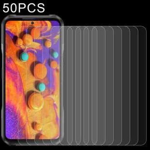 50 PCS 0.26mm 9H 2.5D Tempered Glass Film For Doogee V20 5G