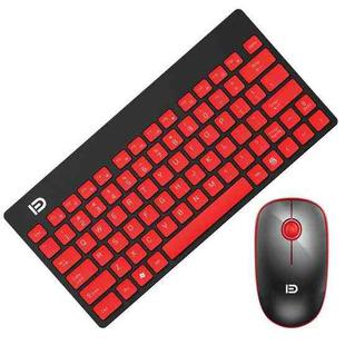 FOETOR G1500 Wireless Keyboard Mouse Set(Black Red)
