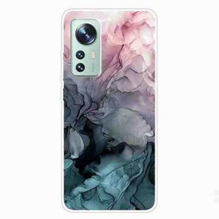 For Xiaomi 12 Pro Abstract Marble Pattern TPU Phone Case(Abstract Light Pink)
