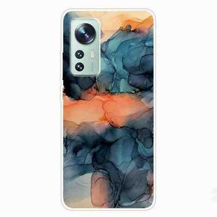 For Xiaomi 12 Pro Abstract Marble Pattern TPU Phone Case(Abstract Blue)