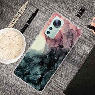 For Xiaomi 12 / 12X 5G Abstract Marble Pattern TPU Phone Case(Abstract Black)