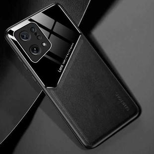 For OPPO Find X5 All-inclusive Leather + Organic Glass Phone Case(Black)