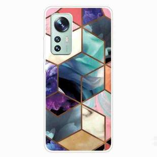 For Xiaomi 12 / 12X 5G Marble Pattern TPU Phone Case(HC-A6)