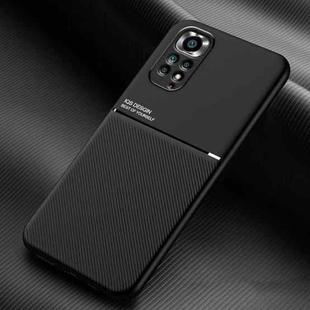 For Xiaomi Redmi Note 11S / Note 11 4G Classic Tilt Magnetic PC + TPU Phone Case(Black)