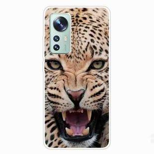 For Xiaomi 12 / 12X 5G Shockproof Painted Transparent TPU Protective Phone Case(Jaguar)