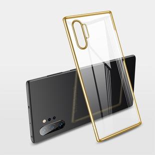 For Galaxy Note10+ X-level Dawn Series Transparent Ultra-thin TPU Case(Gold)