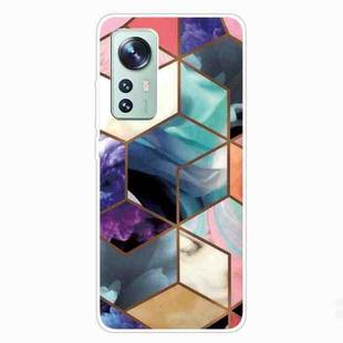 For Xiaomi 12 Pro Marble Pattern TPU Protective Phone Case(HC-A6)