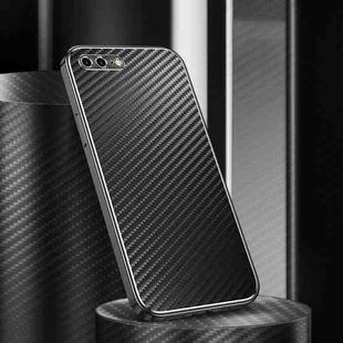 Metal Frame Carbon Fiber Phone Case For iPhone 8 Plus / 7Plus(Black)