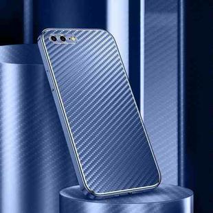 Metal Frame Carbon Fiber Phone Case For iPhone 8 Plus / 7Plus(Blue)