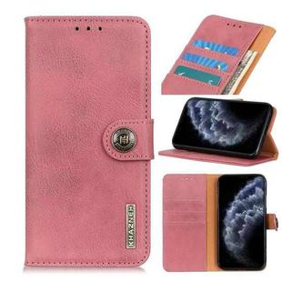 For iPhone 11 Pro Cowhide Texture Horizontal Flip Leather Case with Holder & Card Slots & Wallet(Pink)