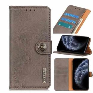 For iPhone 11 Pro Cowhide Texture Horizontal Flip Leather Case with Holder & Card Slots & Wallet(Khaki)